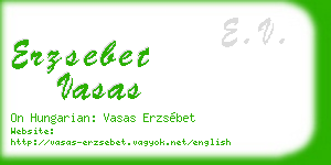 erzsebet vasas business card